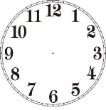 Роздатковий матеріал до теми: Вивчаємо годинник. Вправа "Час мультиків" |  Relógio desenho, Relógios de parede faça você mesmo, Números de relógio